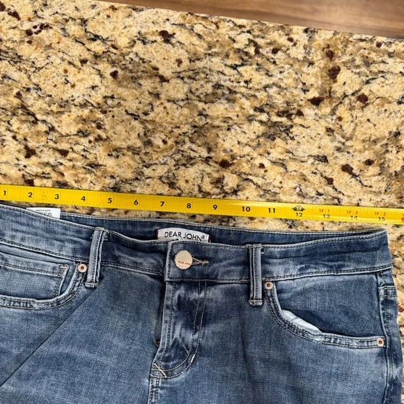 Dear John Jeans Womens 27 Mid Rise Skinny Stretch Medium Wash Denim - Picture 11 of 13